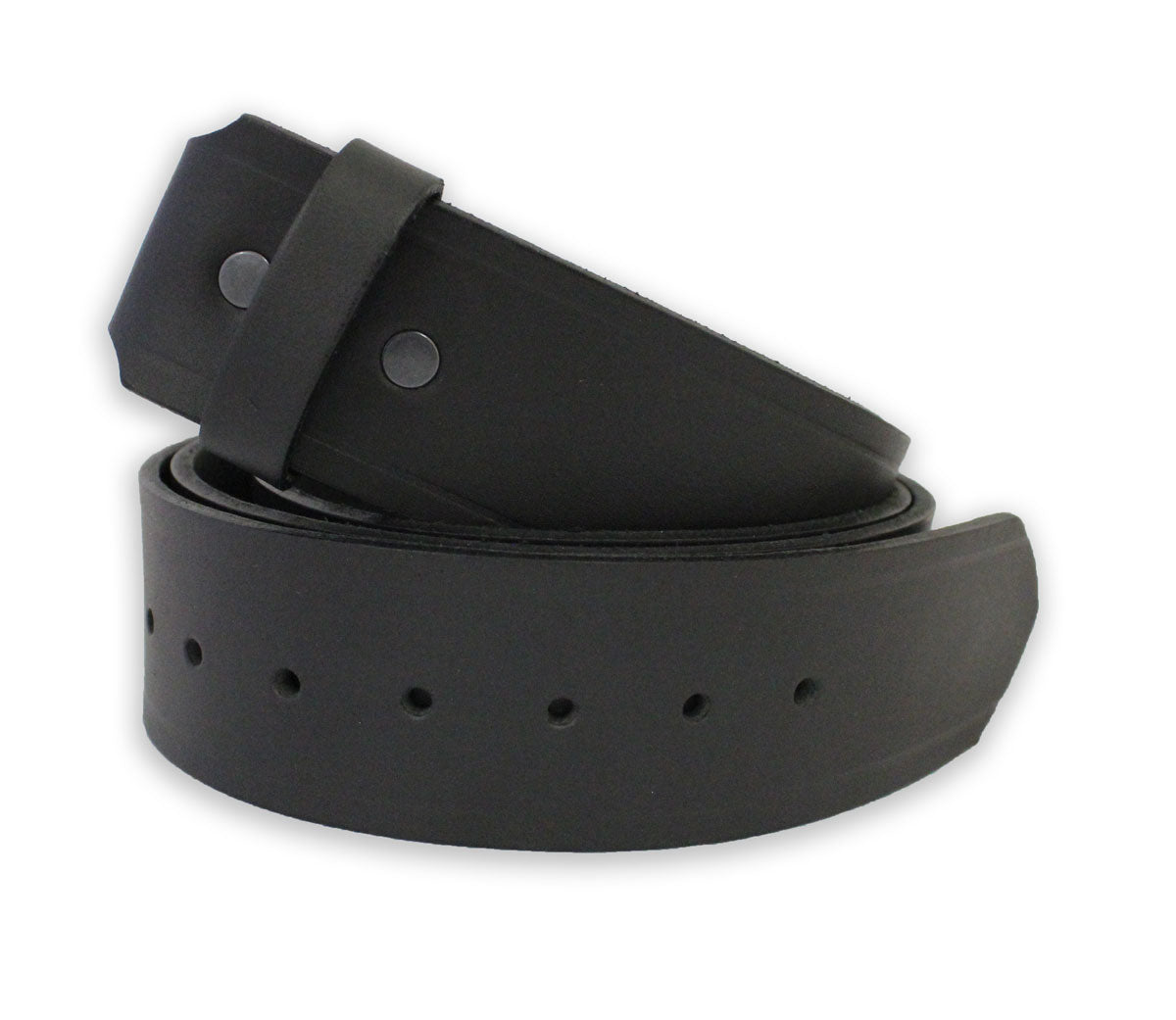 1 ⅝” Matte Black Fire Fighter Leather Belt