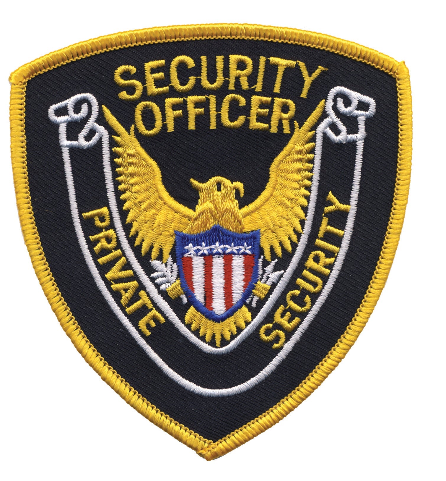 Private Security Officer Shoulder Patch (Gold on Black/Gold)