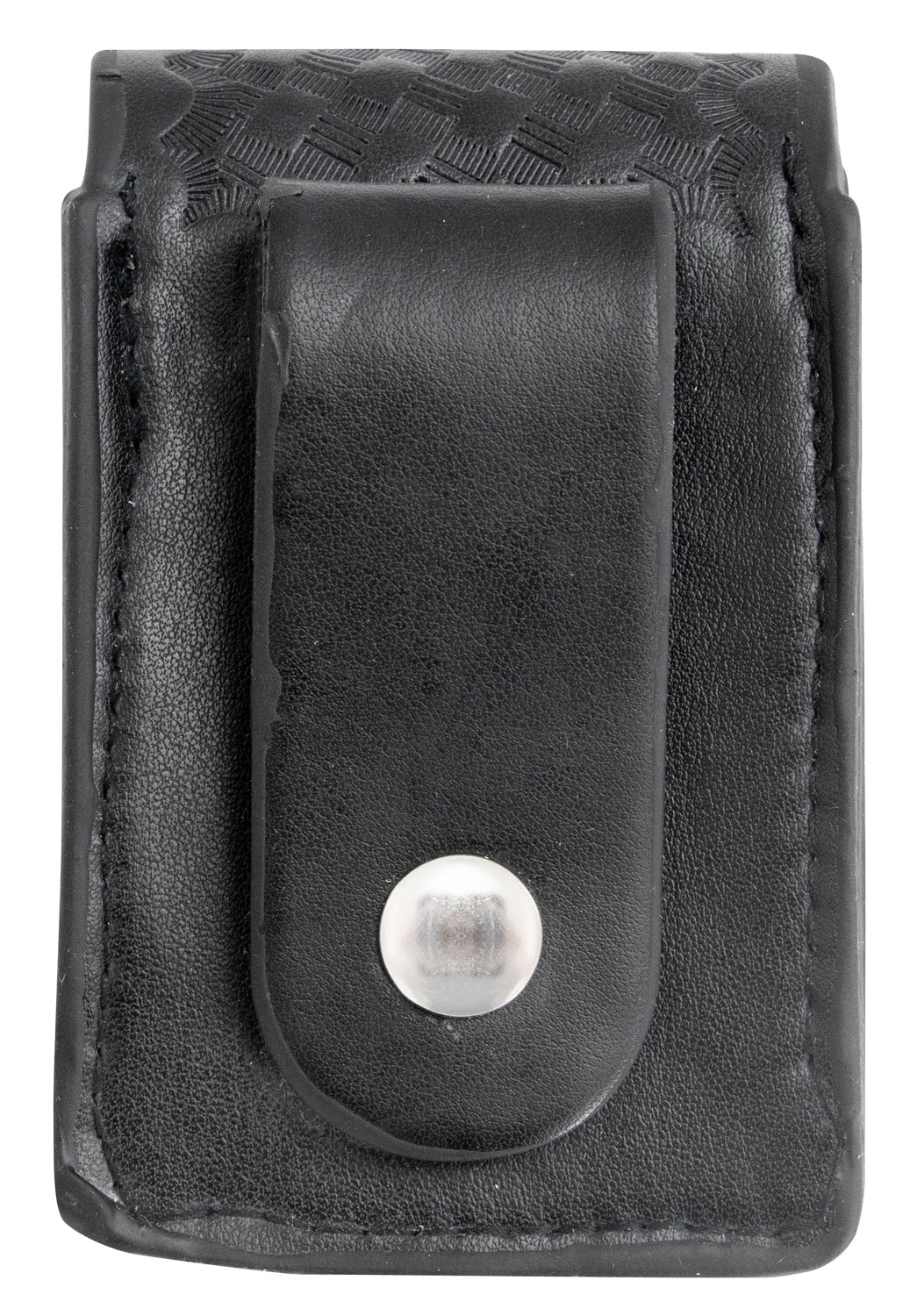 First Class Basketweave Synthetic Leather Alarm Box Holder