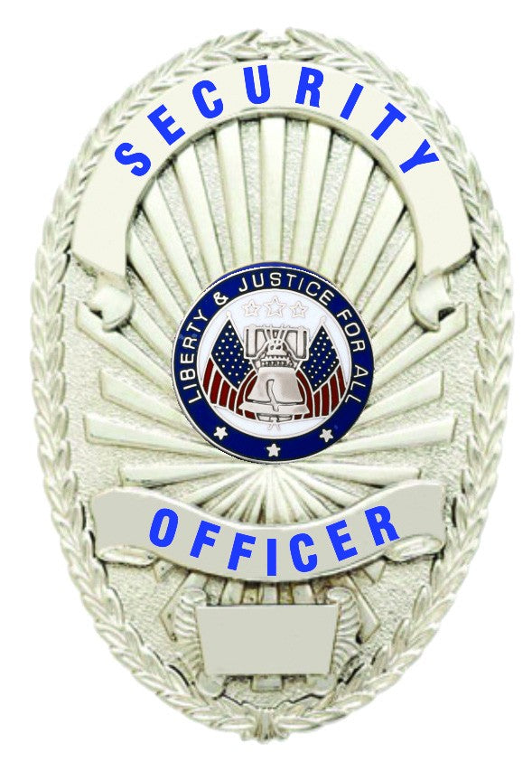First Class Security Officer Silver Shield Badge