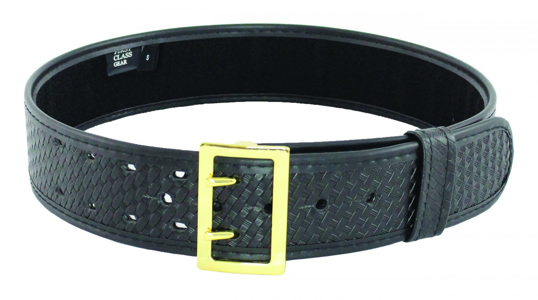 First Class 2.25" Basketweave Synthetic Leather Duty Belt