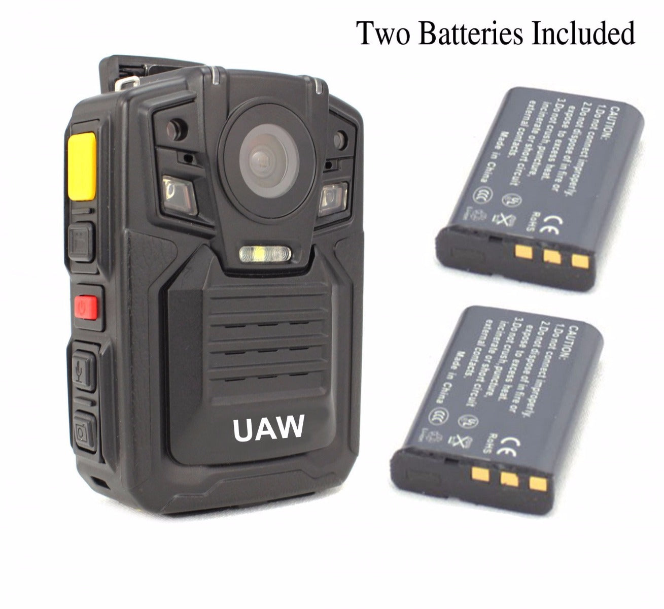 Police Body Camera 4K UHD Infrared Night Vision Security IR Cam With Built-in 128GB Memory