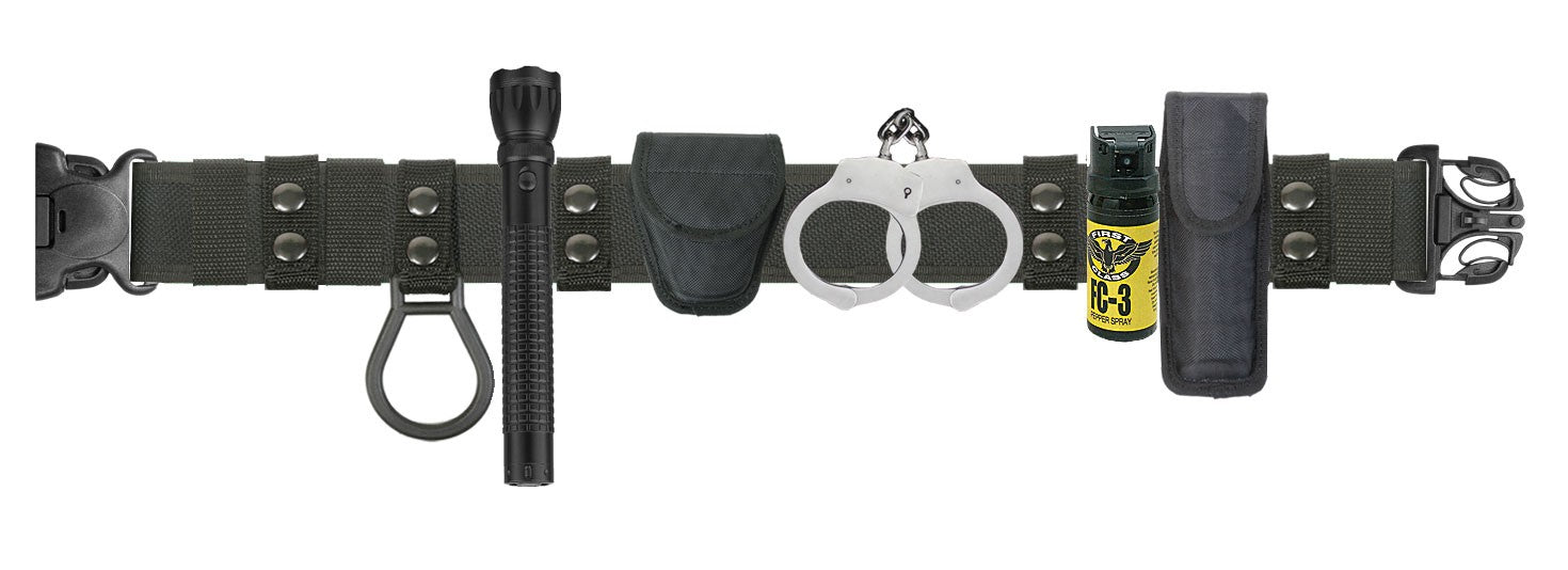 Nylon Duty Belt Combo with 3W LED Flashlight