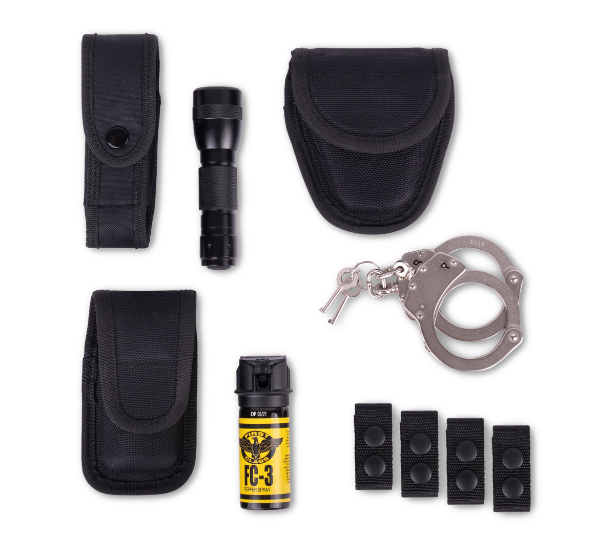 Nylon Duty Belt Combo with 10W Mini Flashlight