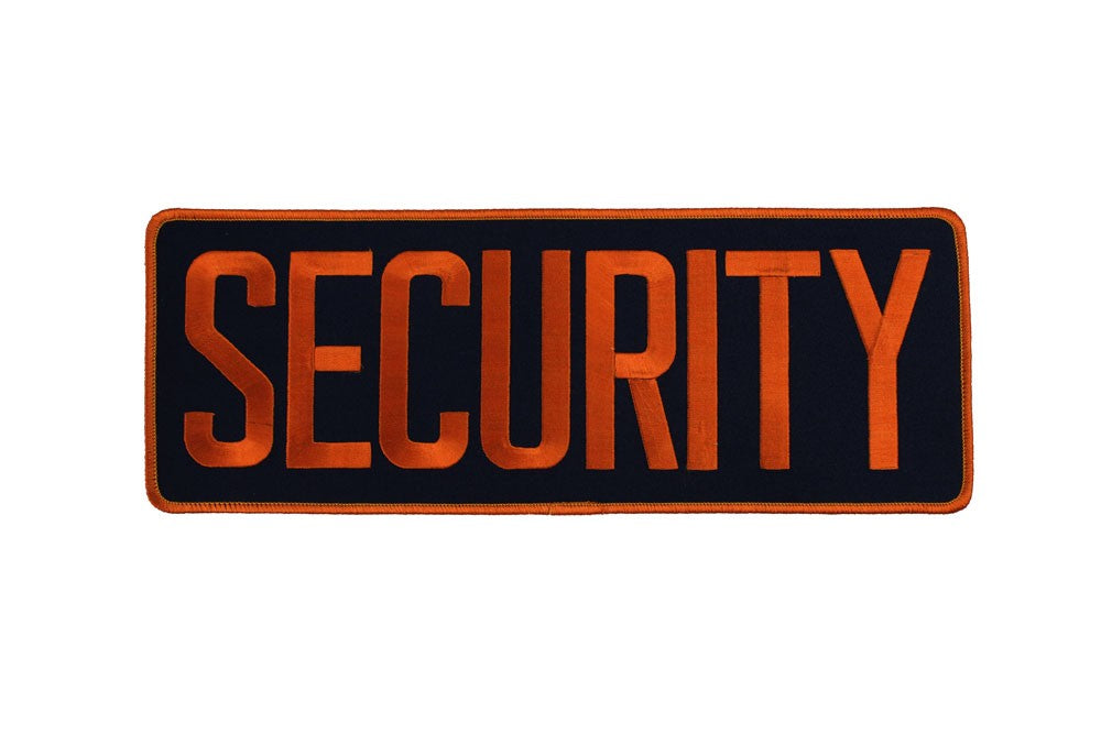 E120 Security Back Emblem Size: 10 7/8" x 4"