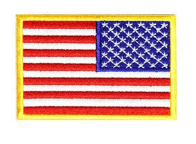 US Flag Patch with Hook & Loop (Velcro)