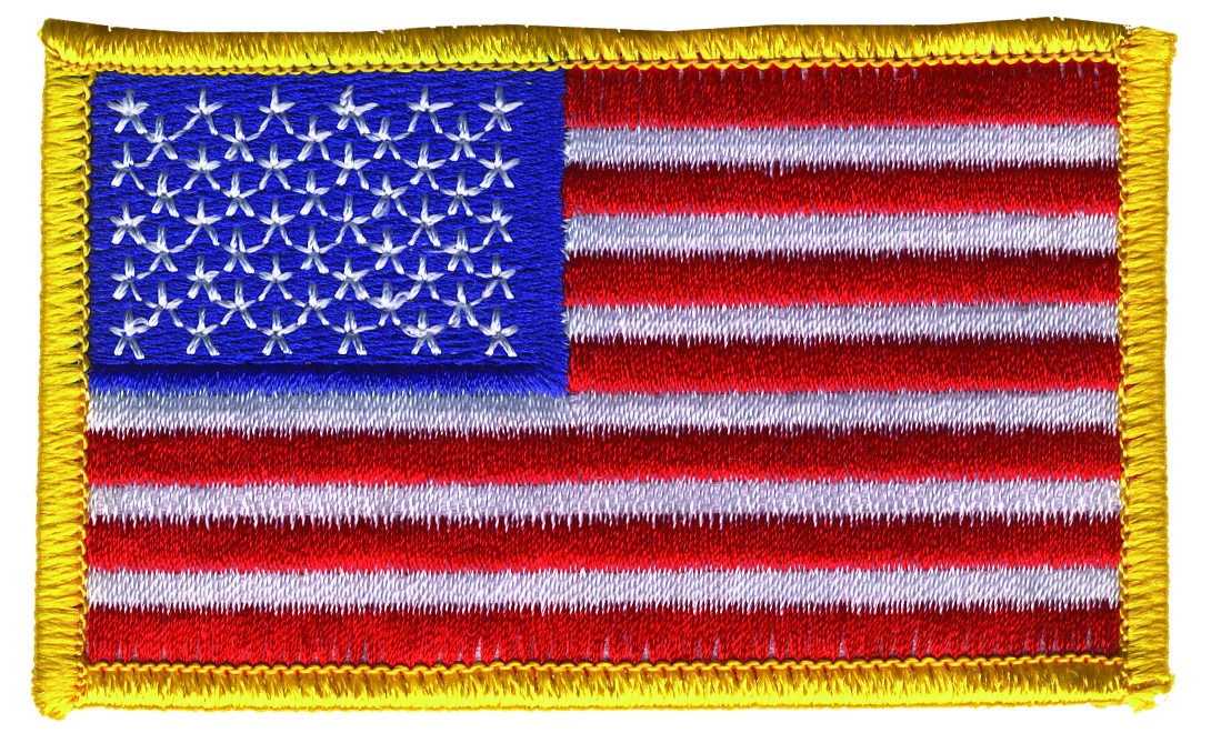 Left Shoulder Flag Stock Emblem