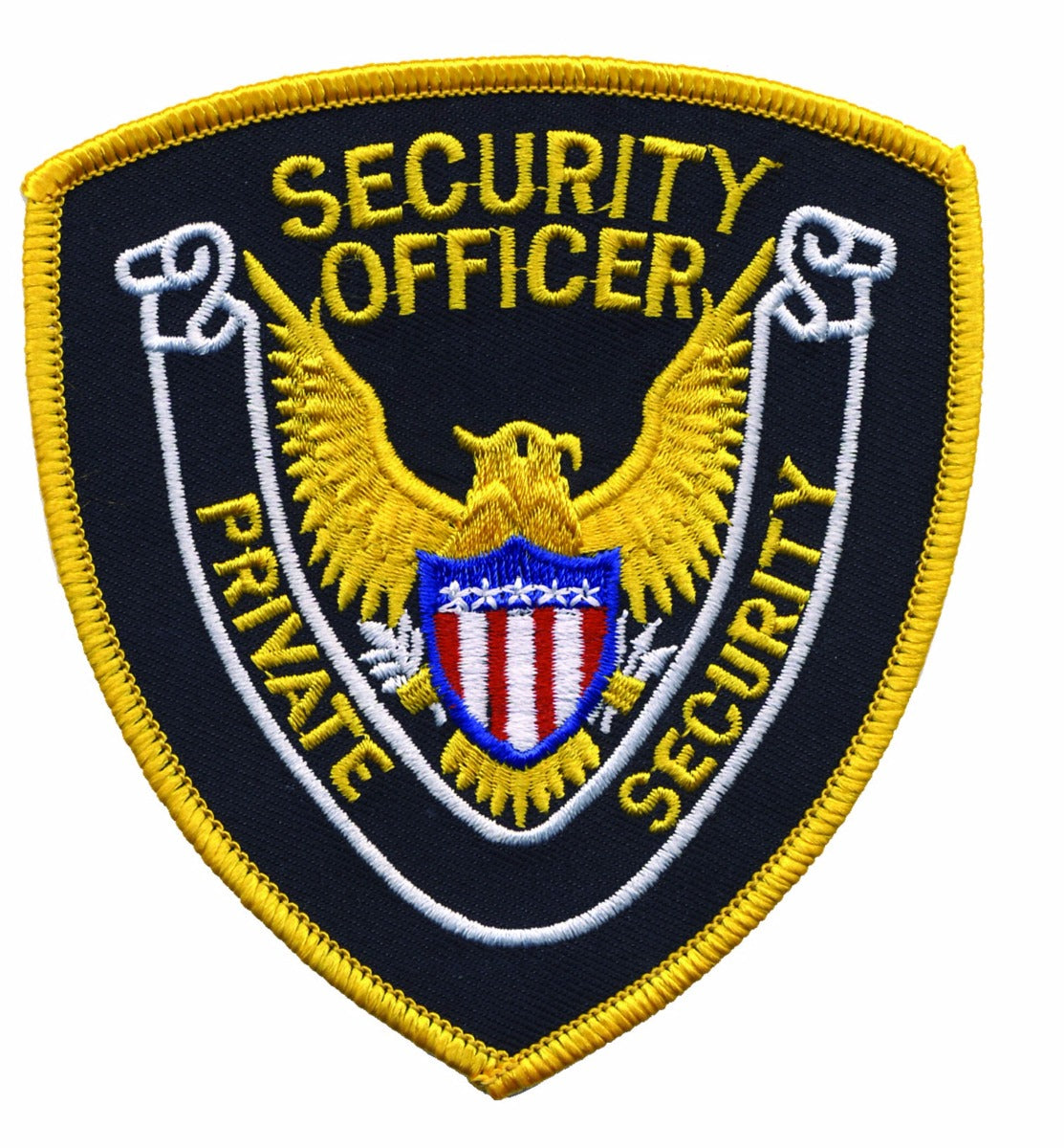 Private Security Officer Shoulder Patch (Gold on Black/Gold)