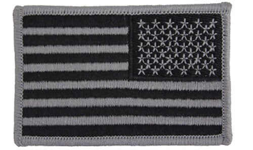 U.S. Flag Patch - Right Shoulder (Grey/Black)