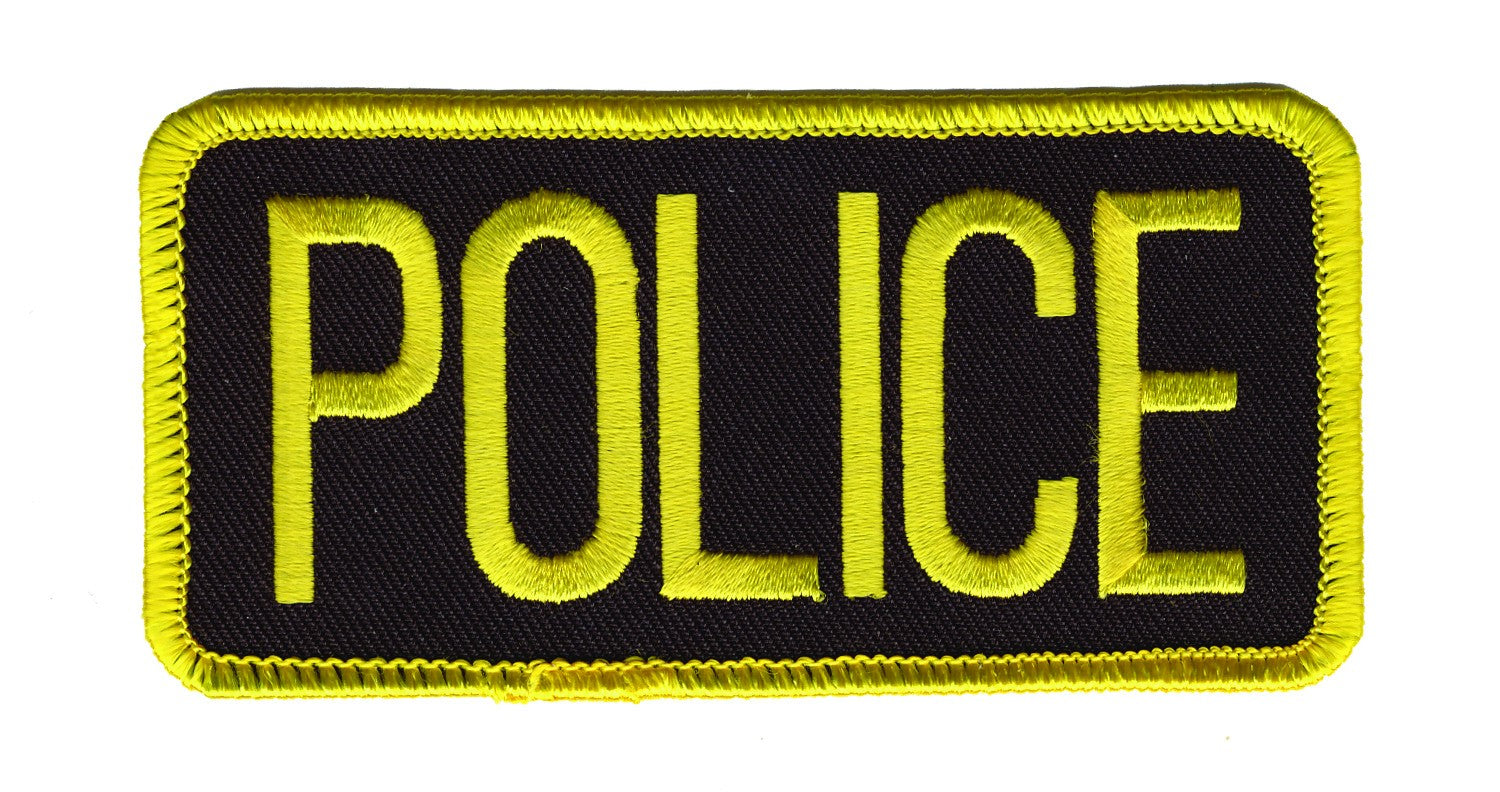 Police Chest Emblem (White/Gold)