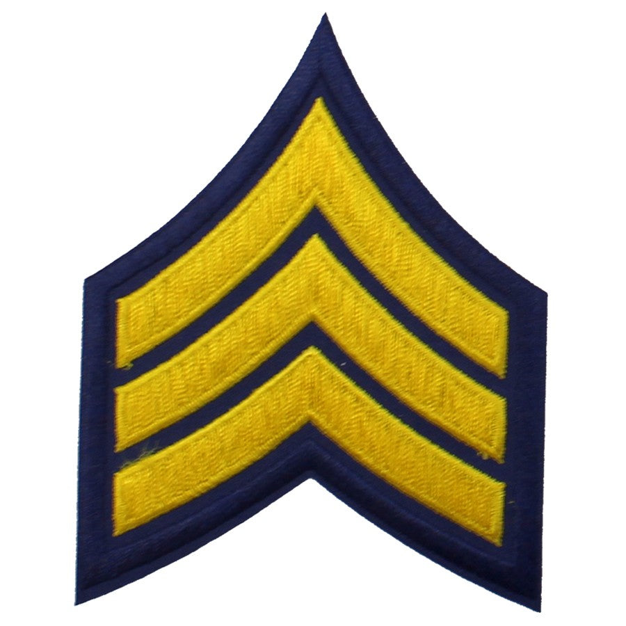 Corporal Chevron Emblem (Gold on Navy Blue)