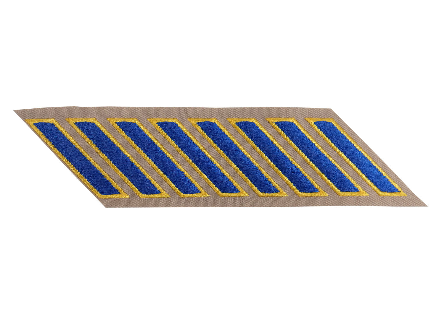 CHP Service Stripe Hashmarks (Blue/Gold on Tan)