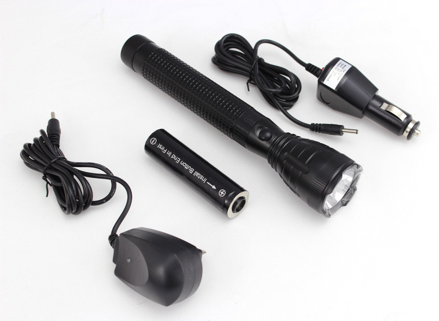 Dual Button Led Rechargeable Flashlight
