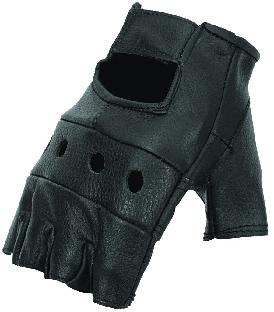 Fingerless Leather Work Gloves