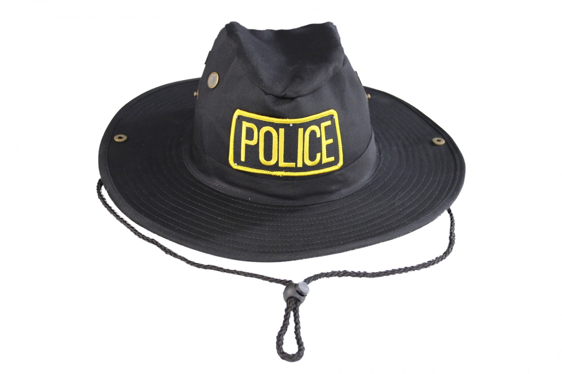 New Outdoor Round Police Hat (Black)