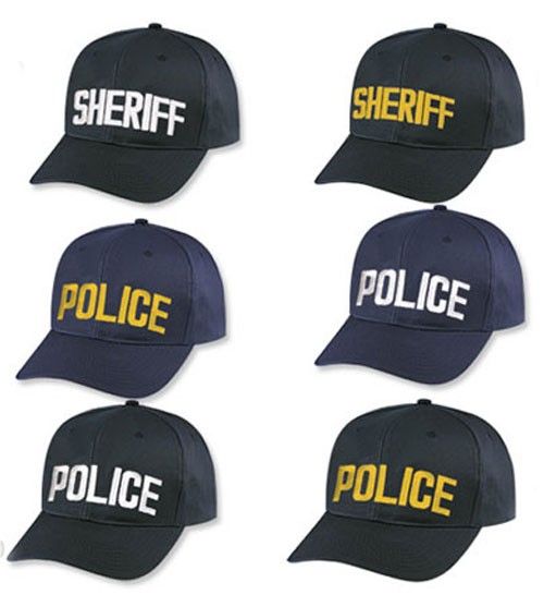 Black and Navy Caps with ID on Front