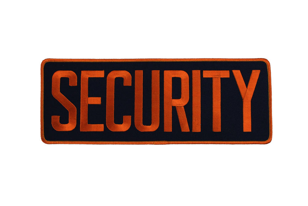 E120 Security Back Emblem Size: 10 7/8" x 4"