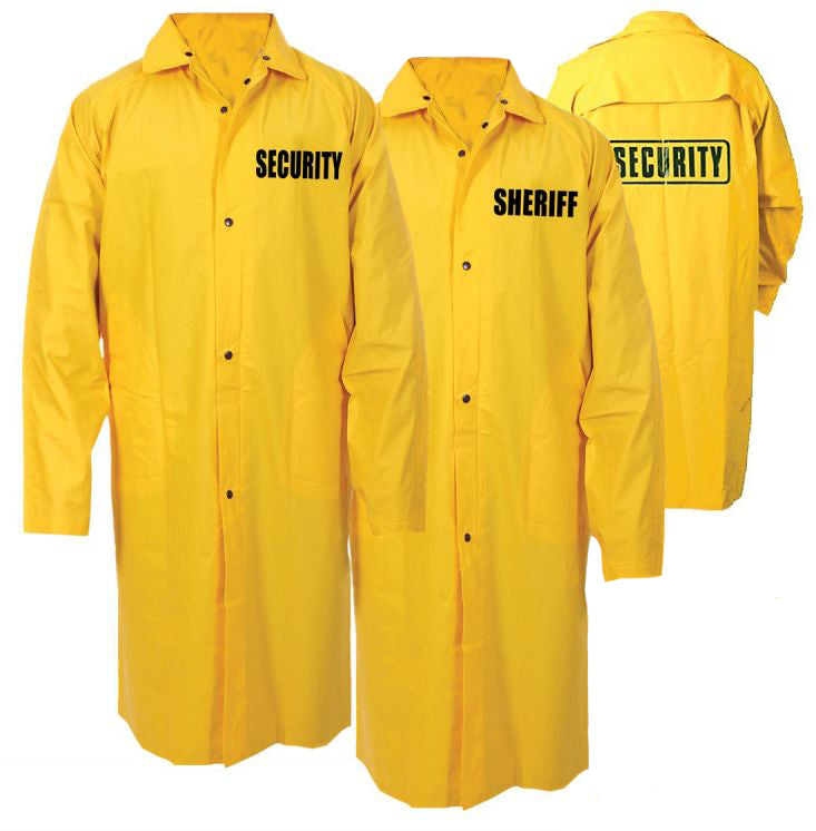 Full-Length Raincoat With Security and Sheriff