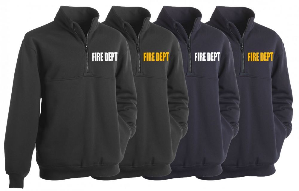 First Class Fire Dept Job Shirts with Zipper