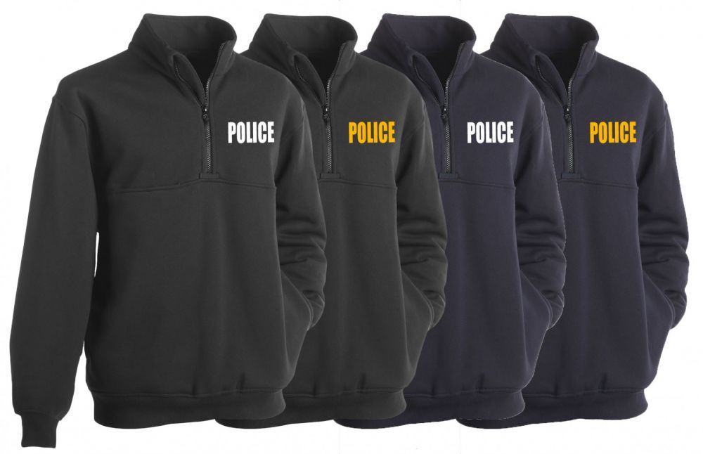 First Class Police Job Shirts with Zipper
