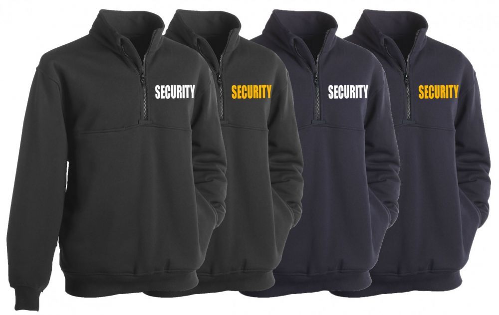 First Class Security Job Shirts with Zipper