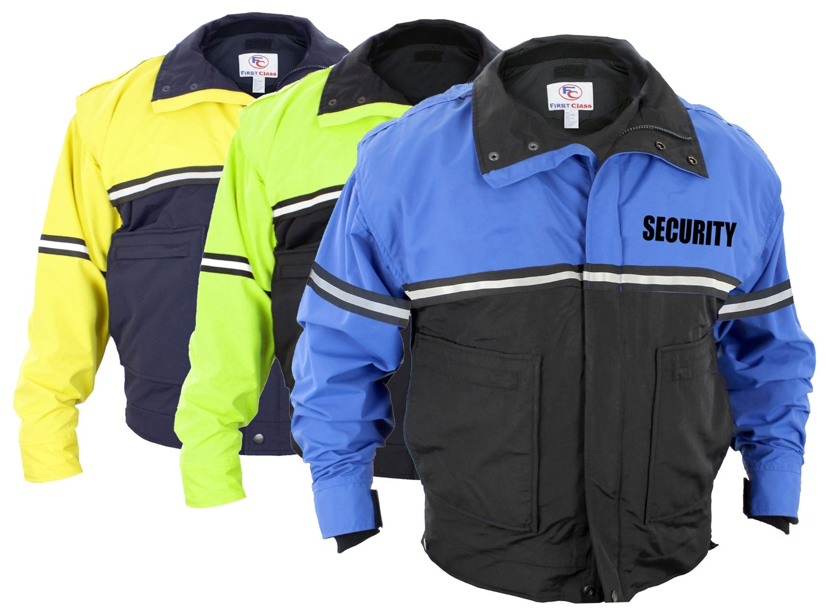 Water Proof Zip-Off Sleeve Bike Patrol Jacket with Removable Liner (Security)