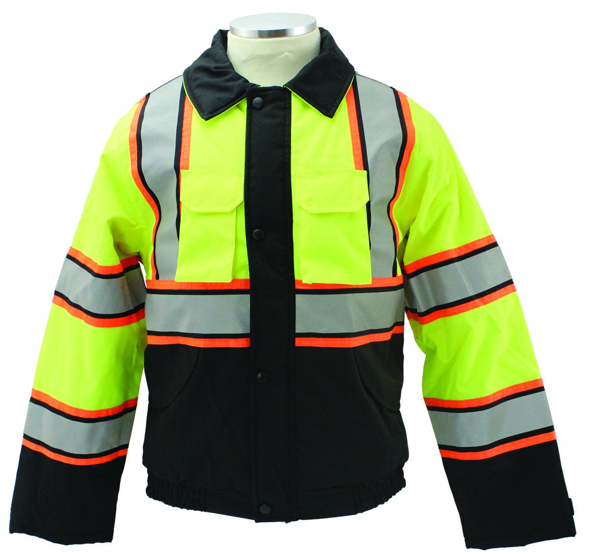 Tri Color Reflective Jacket and Vest Combo