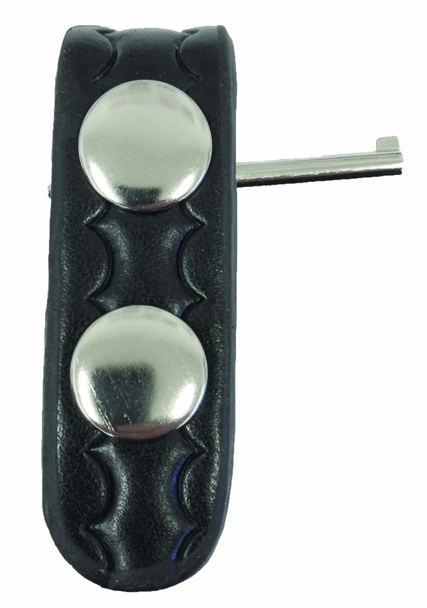 First Class Embossed Top Grade Leather Hidden Handcuff Key and Keeper