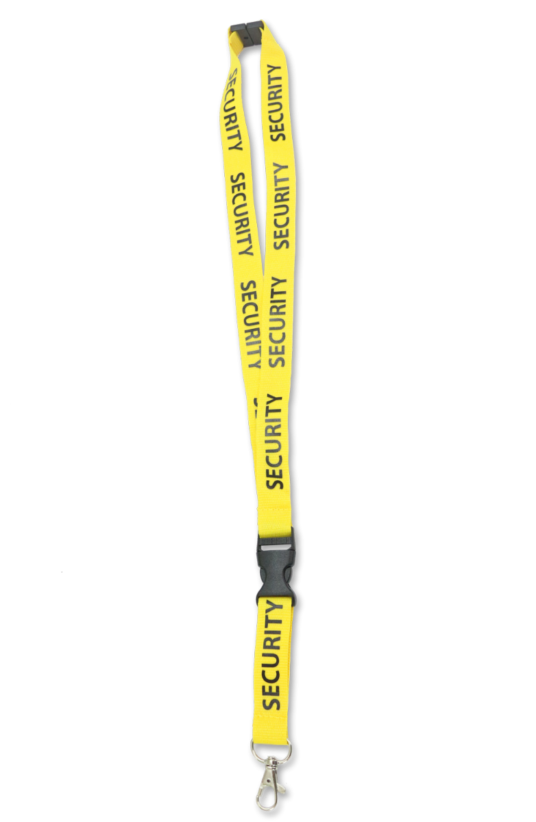 Yellow ID Badge Lanyards with Quick Release