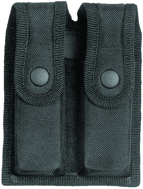 Ryno Gear Nylon Black Snap Double Magazine Holder