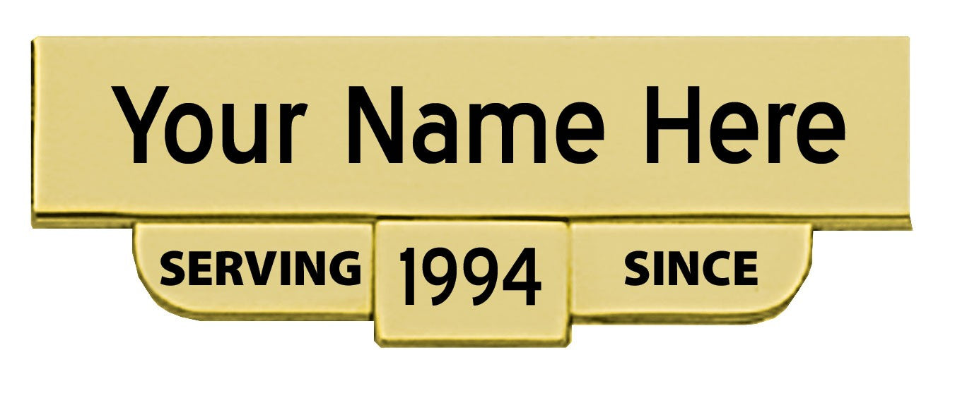 Engraved "Serving Since" Name Plates
