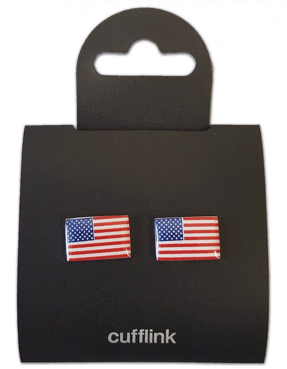First Class Rectangle Flag Cufflinks (Pair)
