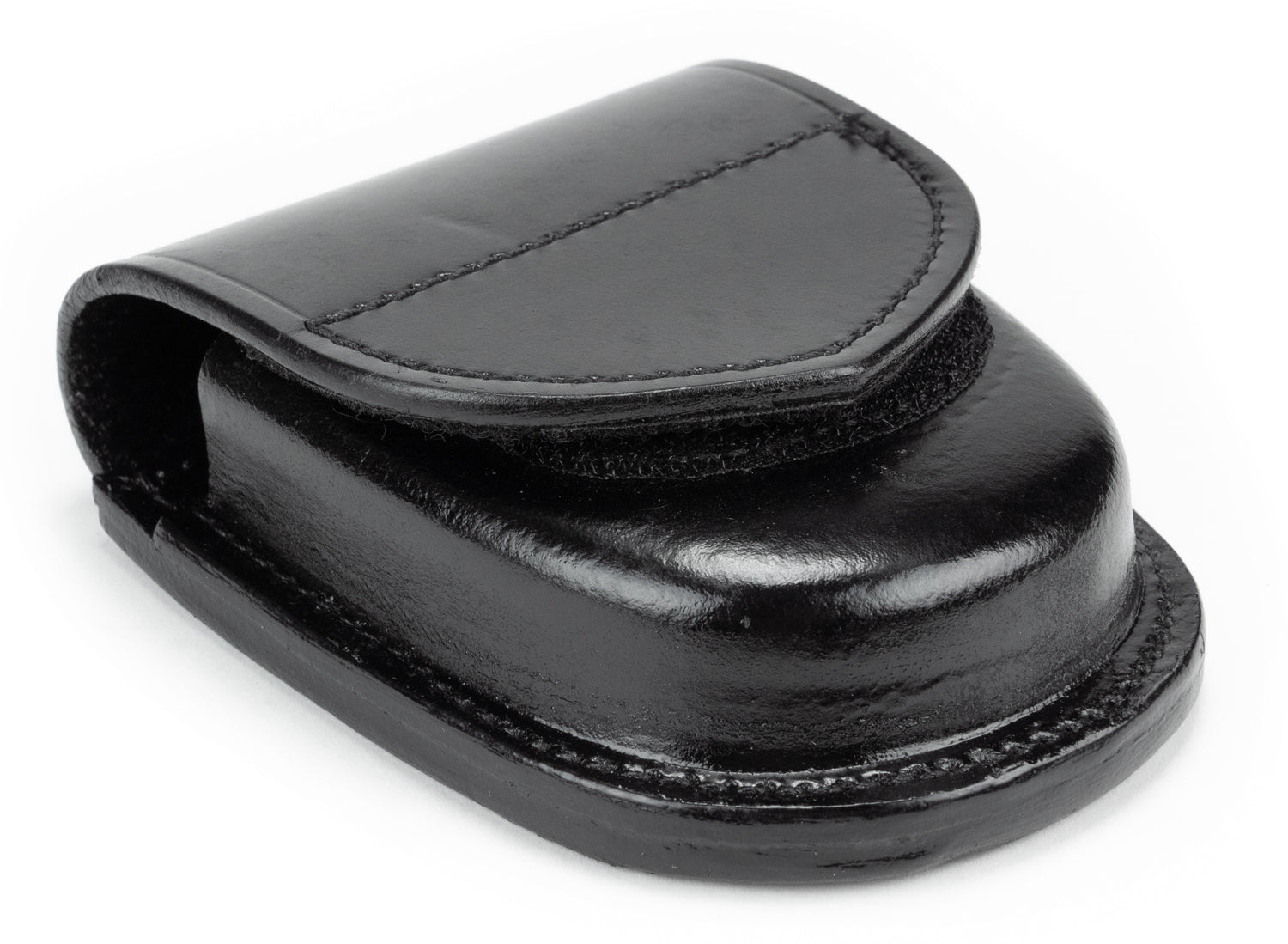 Ryno Gear Plain Leather Single Handcuff Holder with Hook and Loop
