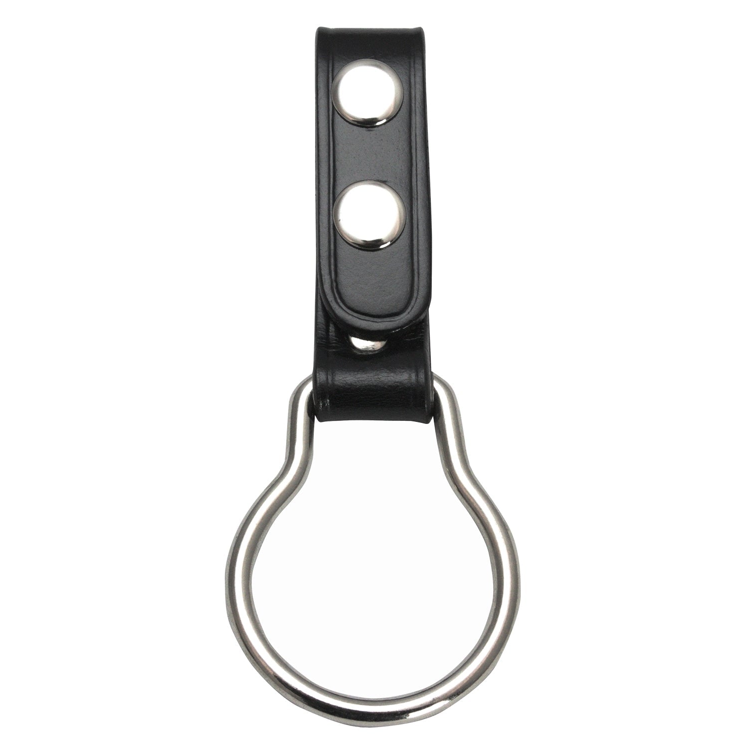 Plain Leather Ring Flashlight Holder
