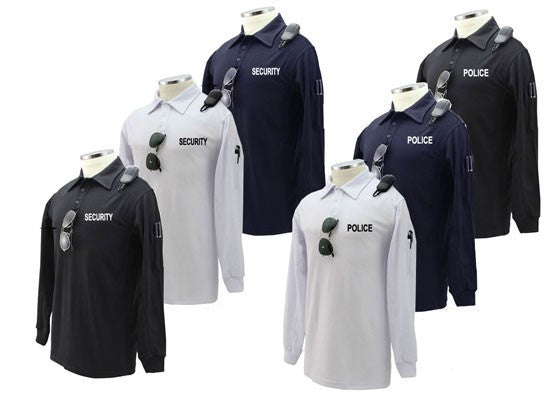 Tactical Performance Long Sleeves Polo Shirt With ID