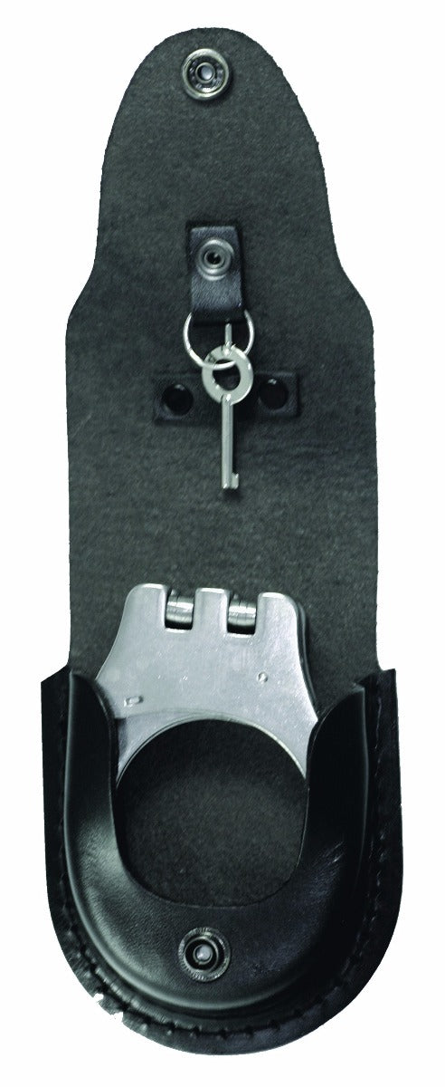 Leather Handcuff Holder with Detachable Key Ring