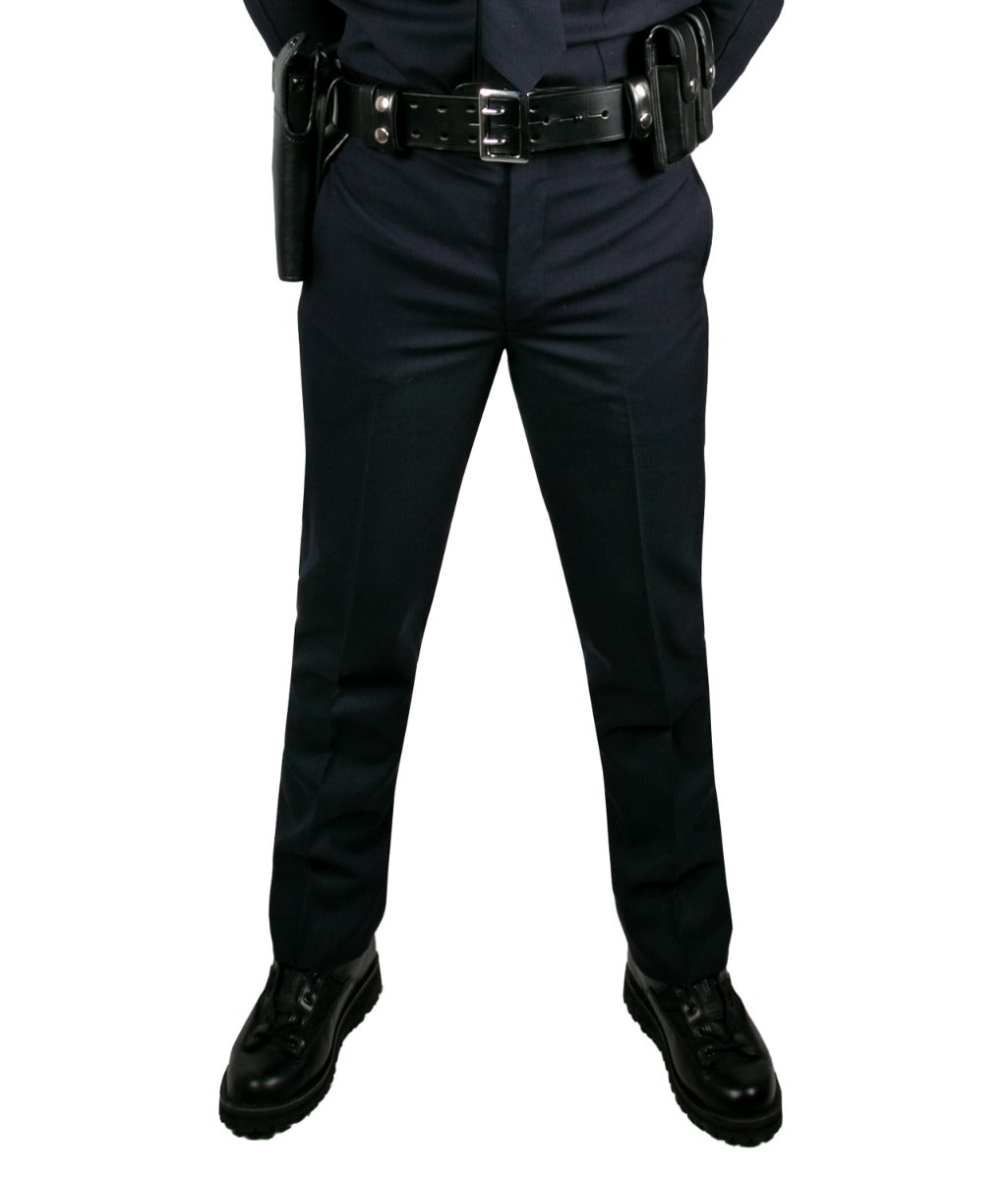 Deluxe Serge Weave Poly Rayon Lycra Pants DARK NAVY AND BLACK