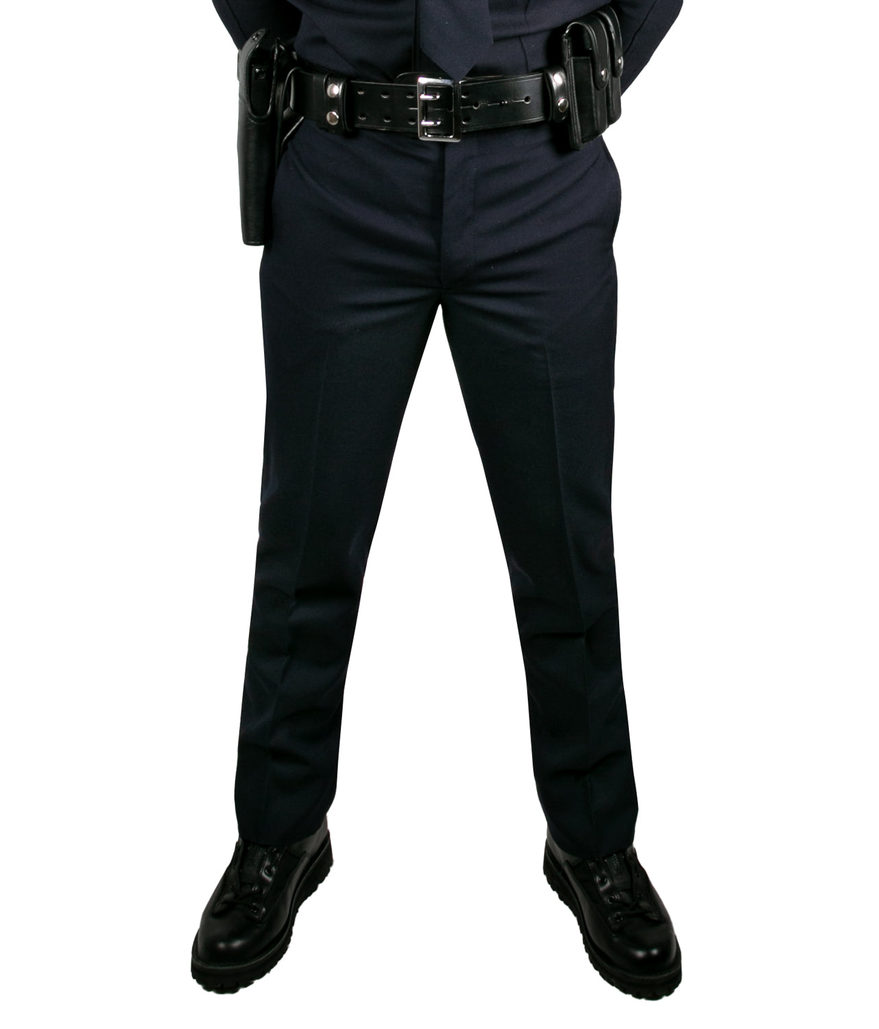 Deluxe Serge Weave Poly Rayon Lycra Pants DARK NAVY AND BLACK