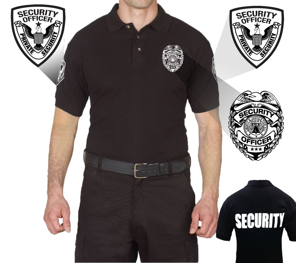 First Class Security Badge Polo Shirt
