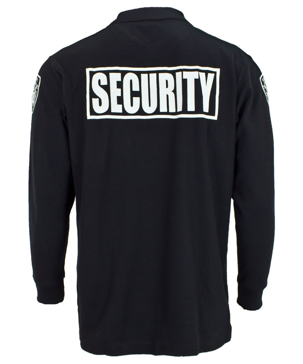 First Class Poly/Cotton Security Long Sleeve Polo Shirt