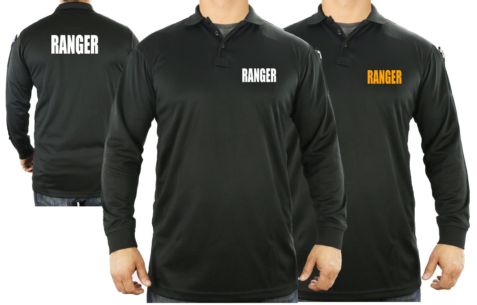 100% Polyester Ranger Tactical Performance Polo Long Sleeve Shirt