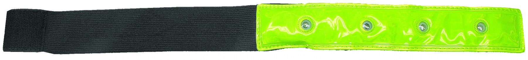 Lime Green Reflective Armbands with LED Lights