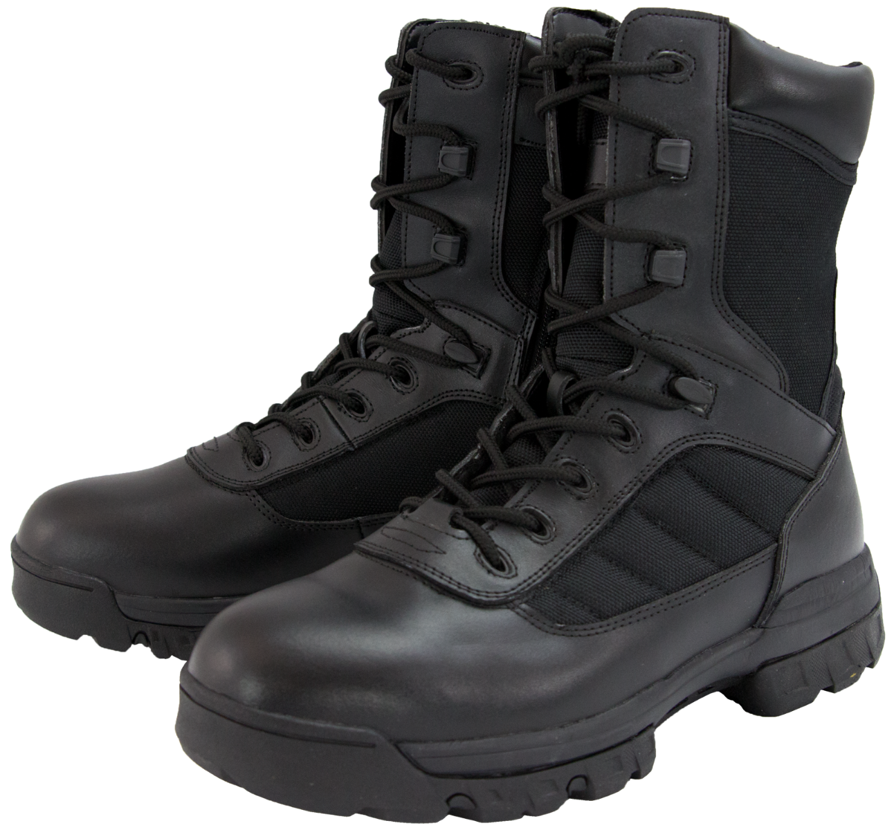 8" CoolMax Ryno Gear Tactical Combat Side Zip Boots (Black)