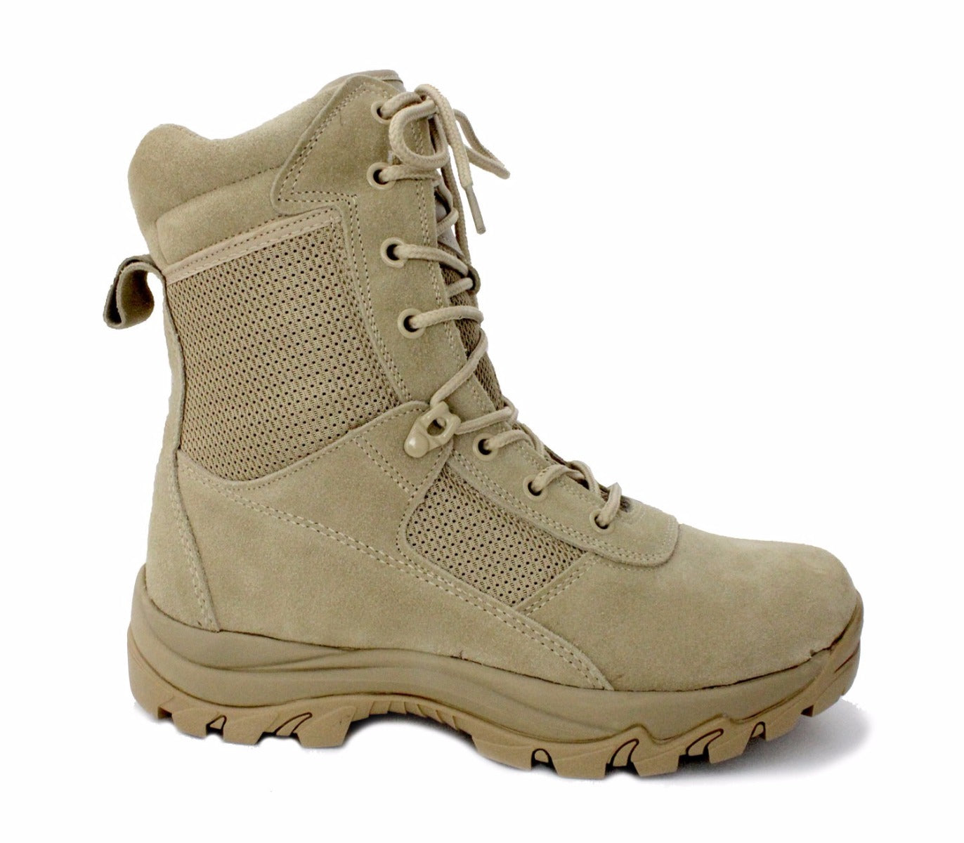 8" CoolMax Ryno Gear Tactical Combat Boots (Beige)