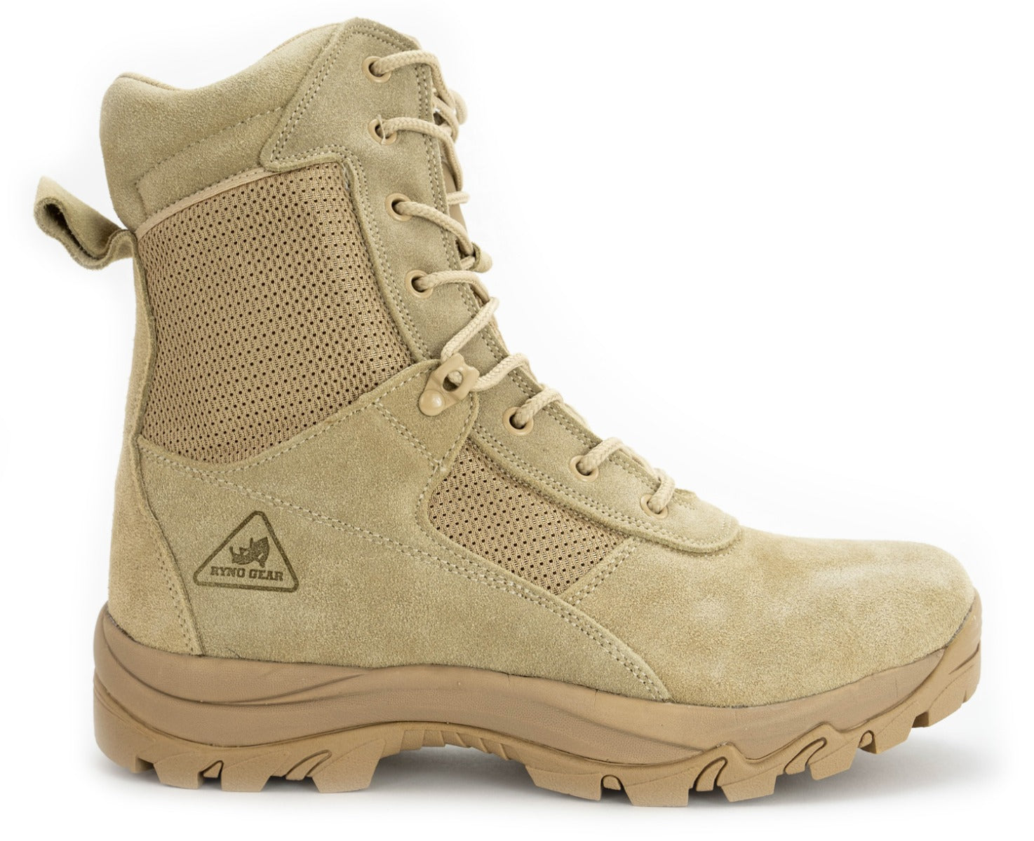 8" CoolMax Ryno Gear Tactical Combat Boots (Beige)