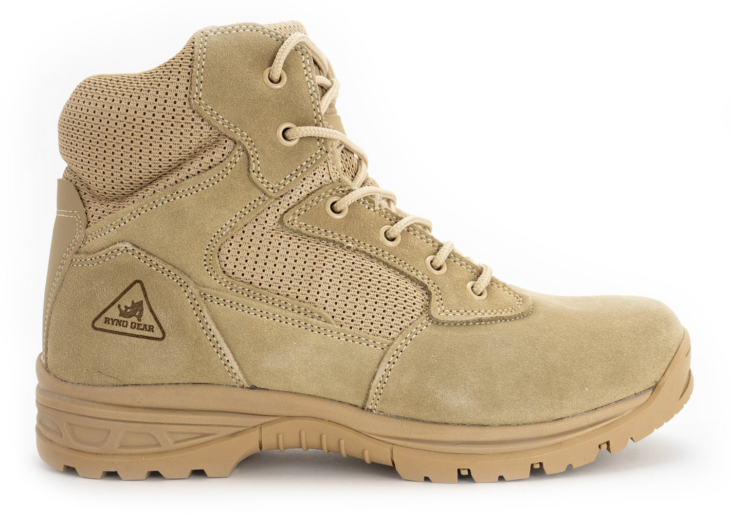 6" CoolMax Ryno Gear Tactical Combat Boots (Beige)