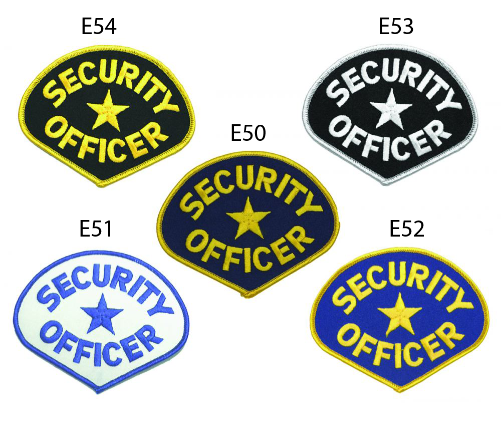 Security Officer Shoulder Patches (Multiple Colors)