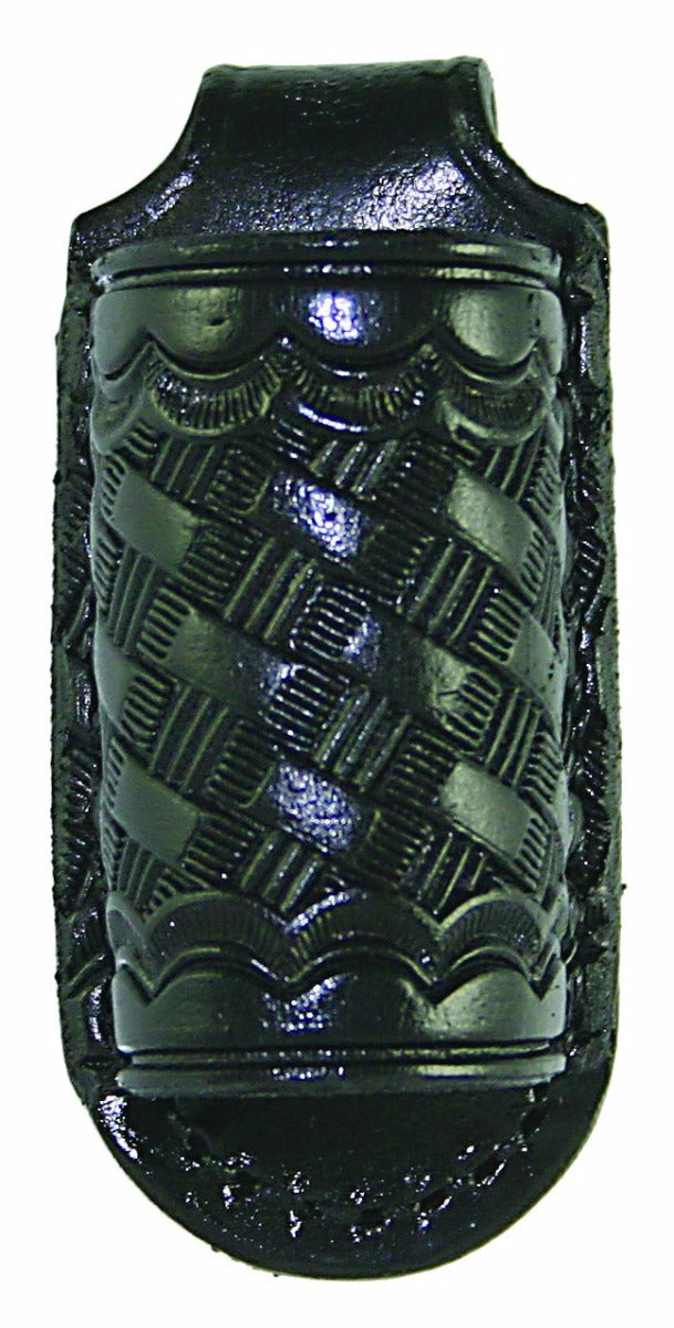 Basket Weave Synthetic Leather Mini Flashlight Grip Holder