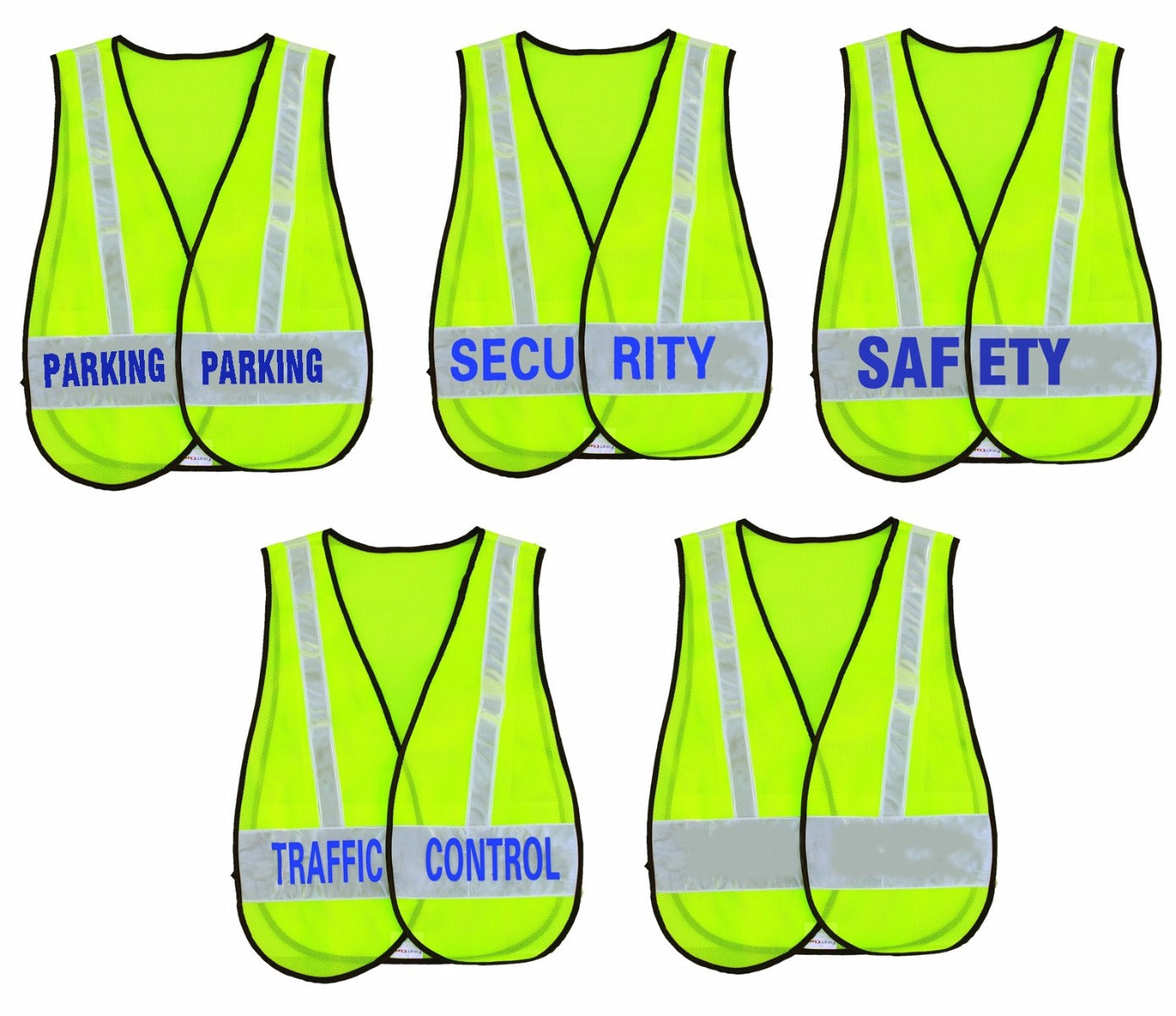 Reflective Safety Vests with Message ID (Lime Green)