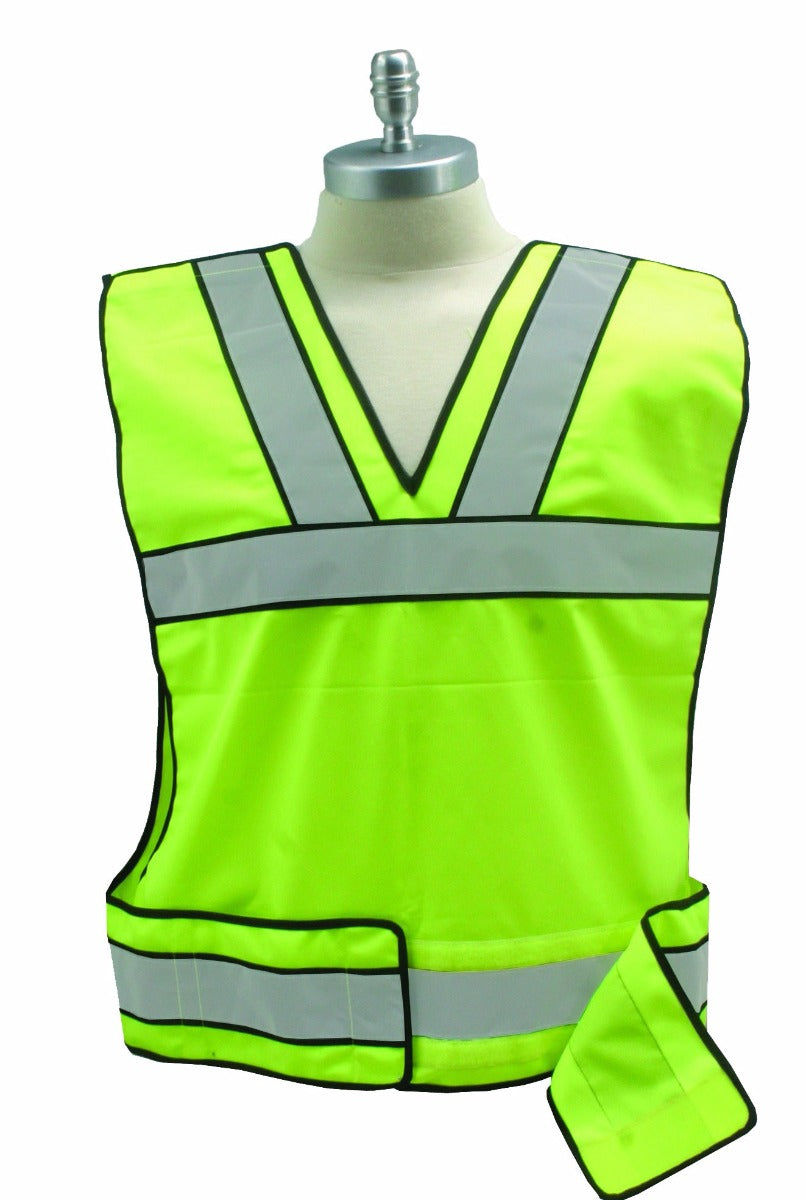 Reflective Safety Vest with Security and No ID (Lime Green)